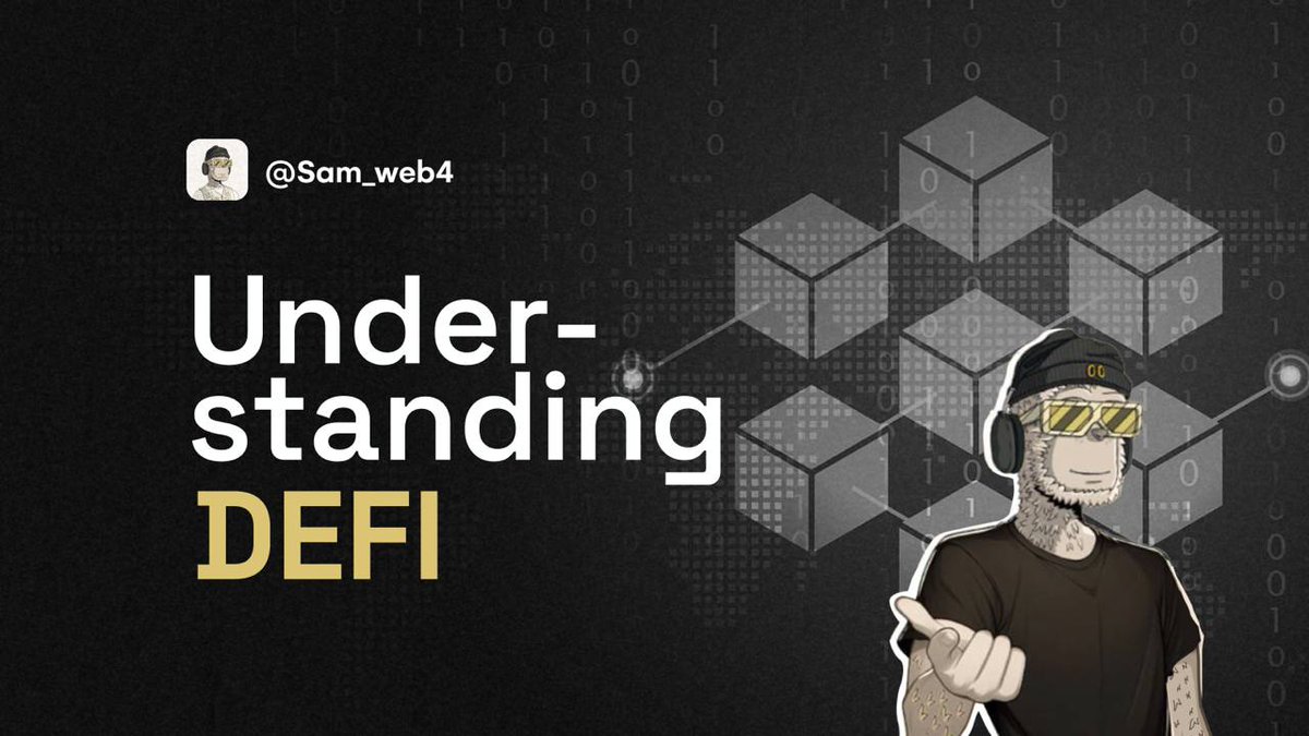 Sam_web4's tweet image. Ever wondered what DeFi really means?

Let’s break it down in the simplest way possible 👇

DeFi means Decentralized Finance, a new system that lets you use financial services without banks or third parties.

It is built on the blockchain, which means everything is open,…