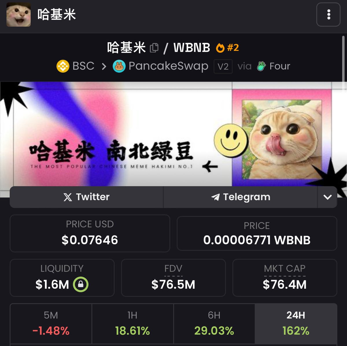 JamesWynnReal's tweet image. The Chinese + cat meta on #BNB is here.
 
I’m not in this one but it’s flying. Congrats to those who saw the narrative first.
 
I’am however in @LuckyCat4444 and it could easily follow the trend…
 
A rising tide lifts all boats…
 
One major Chinese KOL tweet away from mooning..…