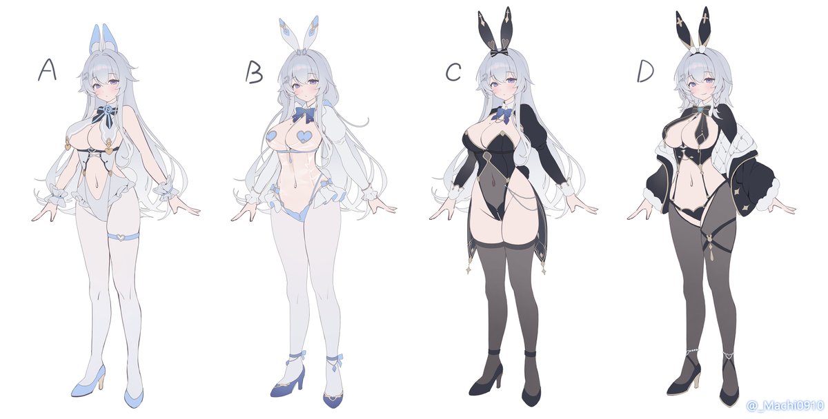 最近、いくつかのスペシャルなルデザインを考えてみました
次はどの衣装を着てほしいですか?
A〜Dの中から、一番のお気に入りを選んで投票してね!! 