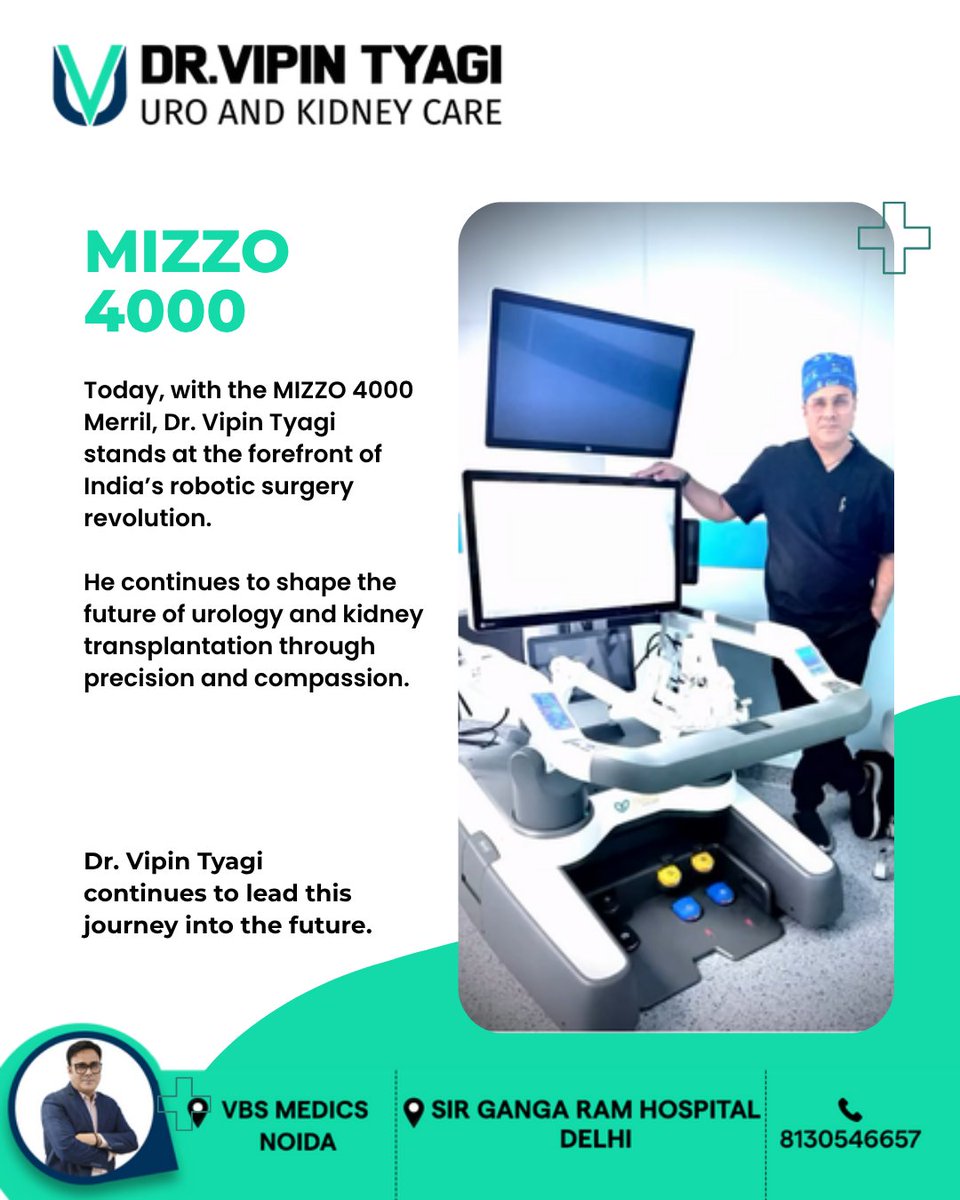 vipin_uro's tweet image. Three robots. One vision. One relentless journey of innovation.

🩺Precision. Compassion. Progress.

Visit: drvipinktyagi.com
Call: +91 8130546657

#RoboticSurgery #Urology #InnovationInHealthcare #DrVipinTyagi #MedicalExcellence