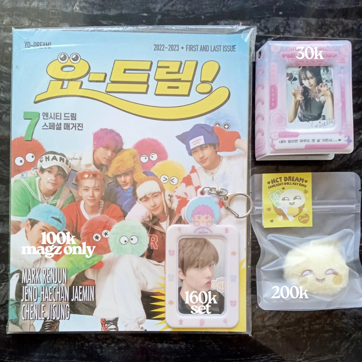 `🧺` [ wts want to sell lfb pc pob aespa babymonster nct 127 dream ]

cahol pvc sanrio jisung, fanlight doll dehet, giselle, rami, jisung chenle taeyong, magazine candy, kolbuk 1p cocoplanet

exc adm 17%, dom sidoarjo
negotiable
condi drive.google.com/drive/folders/…