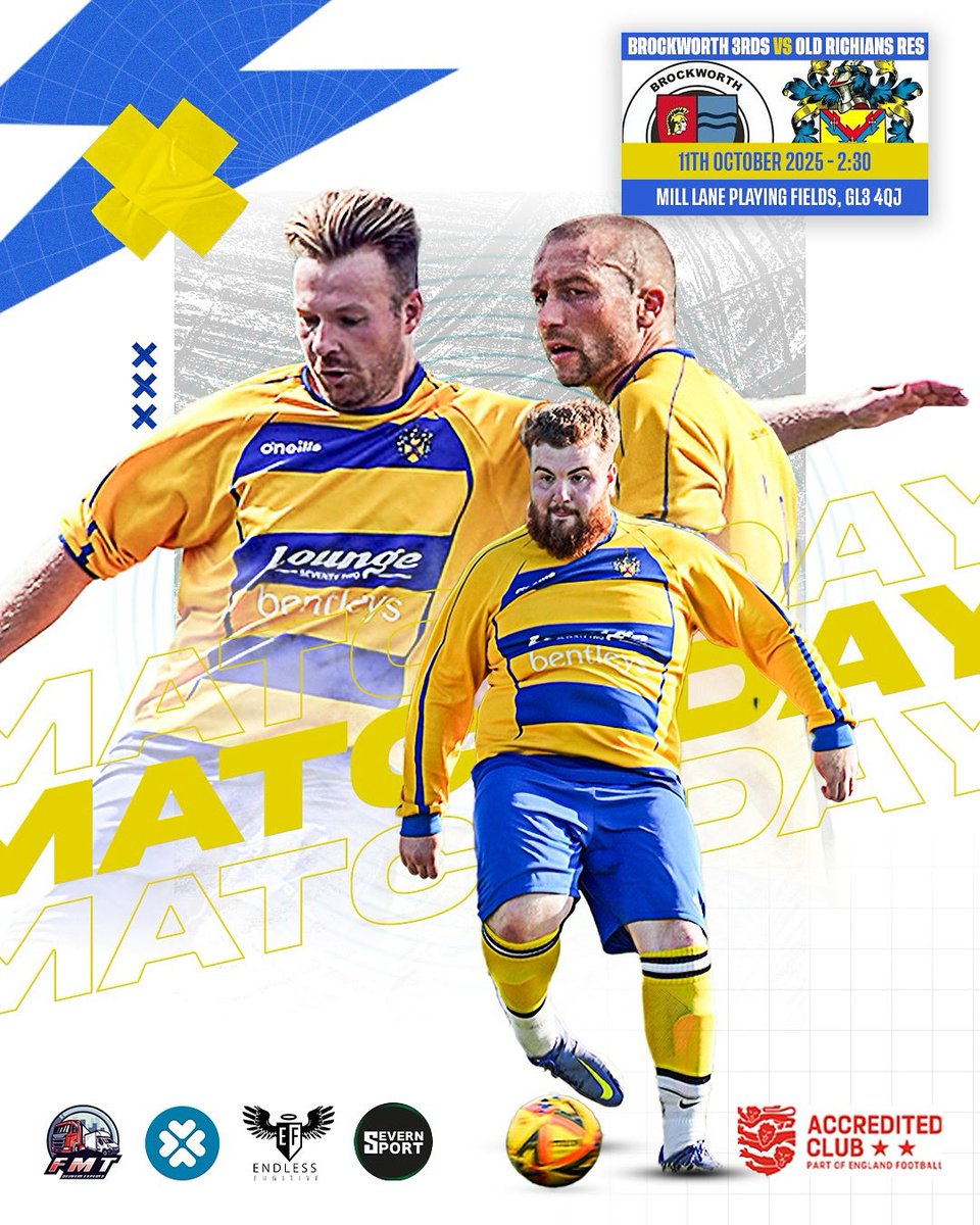 Old Richians AFC (@oldrichiansafc) on Twitter photo Todays fixture:
Reserve team:
🏆<a href="/Stroud_League/">Stroud & District Football League</a> Division 4
🆚<a href="/BrockAlbion/">Brockworth Albion FC</a>
🏟️Mill Lane, GL3 4QJ
⏰14:30
🟡🔵
<a href="/SevernSport/">Severn Sport</a> <a href="/GlosFA/">Gloucestershire FA ⚽</a> <a href="/Cheese_manAVFC/">Craig Newton</a> <a href="/BrianRossiter1/">Brian Rossiter</a> <a href="/swsportsnews/">South West Sports News</a> <a href="/TheLocalAnswer/">The Local Answer</a> <a href="/SJY_journo/">Sam Yapp</a> <a href="/AdelfosUK/">Adelfos Web Design</a> <a href="/endlessfugitive/">endlessfugitive</a> Todays fixture:
Reserve team:
🏆<a href="/Stroud_League/">Stroud & District Football League</a> Division 4
🆚<a href="/BrockAlbion/">Brockworth Albion FC</a>
🏟️Mill Lane, GL3 4QJ
⏰14:30
🟡🔵
<a href="/SevernSport/">Severn Sport</a> <a href="/GlosFA/">Gloucestershire FA ⚽</a> <a href="/Cheese_manAVFC/">Craig Newton</a> <a href="/BrianRossiter1/">Brian Rossiter</a> <a href="/swsportsnews/">South West Sports News</a> <a href="/TheLocalAnswer/">The Local Answer</a> <a href="/SJY_journo/">Sam Yapp</a> <a href="/AdelfosUK/">Adelfos Web Design</a> <a href="/endlessfugitive/">endlessfugitive</a>