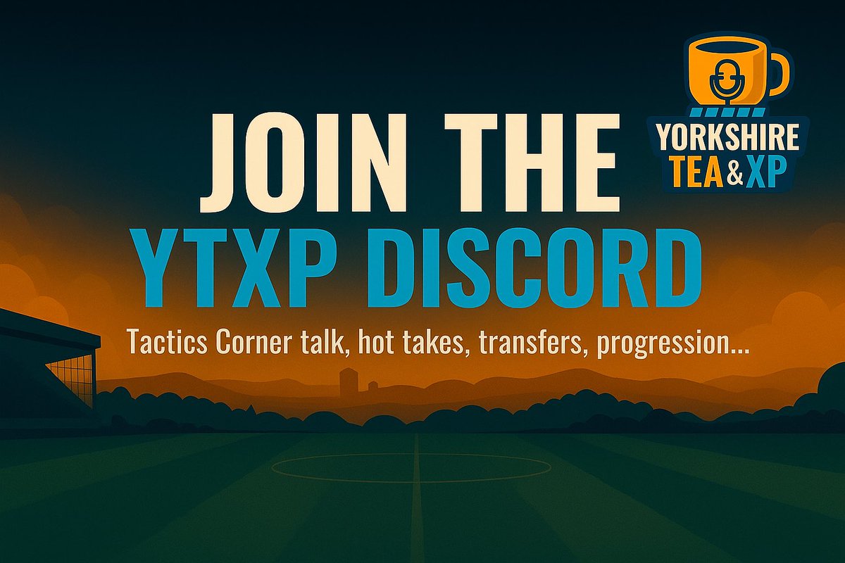 We’re launching the Yorkshire Tea &amp; XP Discord.

You’ve backed the pod &amp; filled the comments - now there’s a proper place to keep it all going.

Tactics Corner talk, hot takes, transfers, progression… all in one spot.

Jump in 👉 discord.gg/jbXp68ZpYY

#PlayMFL #MFL #YTXP