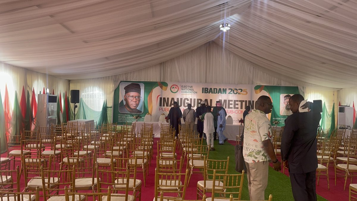 OfficialPDPNig's tweet photo. #Ibadan2025:
All is now set for the inaugural meeting of Publicity and Communication Sub-Committee of the @OfficialPDPNig National Convention Organizing Committee (NCOC) https://t.co/GAmvXkOMJe
