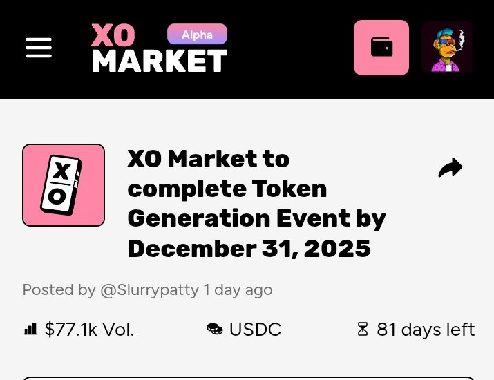 SamzWeb3's tweet image. I Just Saw a new market today on @xodotmarket
👉 “XO Market to complete $XO TGE by December 31, 2025”

But this time my belief say NO 😅
 not in hate, in belief.

I love XO since day 1,
I just feel they not rushing this time. 
They building something deep, not some pump-n-dump…