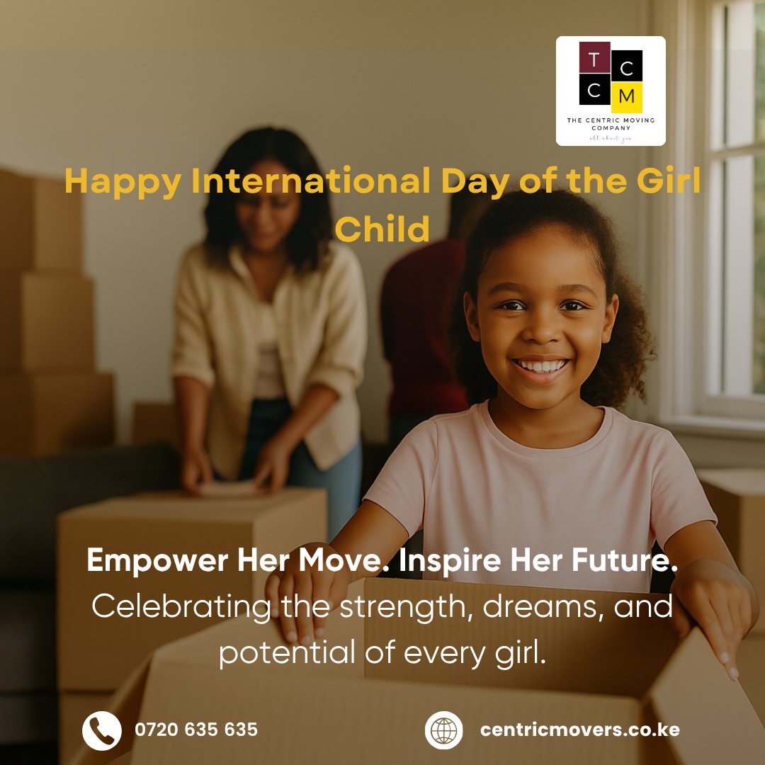 centricmoving's tweet image. Today, we celebrate the power, potential, and dreams of every girl.
We believe every move creates room for new opportunities, and for girls, that means endless possibilities.

Happy International Day of the Girl Child! 💪🏾✨

#CentricMovers #WeMoveYouSettle #DayOfTheGirlChild
