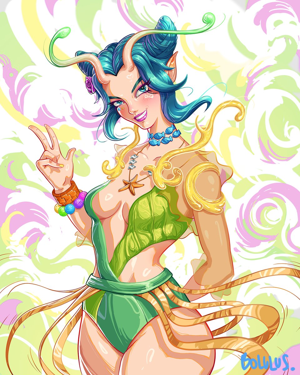 BolulusArt's tweet image. HERE SHE IS!!! 😈🙌

Mantis from Marvel Rivals! 🍃🍃🍃
Her summer skin is SO GODDAMN BEAUTIFUL!!! 😭🌊☀️
#Mantis #MarvelRivals #artmoots #fanart