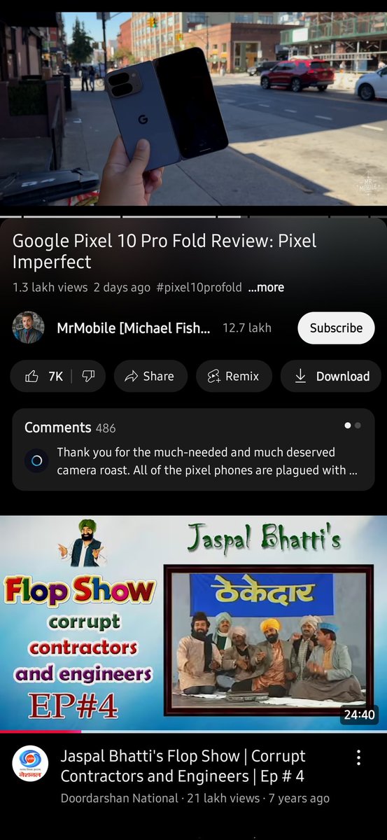 AnshAnshtechy0's tweet image. Check out @MrMobile's take on the Google Pixel 10 Pro Fold. Is it a major step forward, or still "Pixel Imperfect"? 🤔 Let me know what you think of the design!
#GooglePixel #Pixel10ProFold #MrMobile
youtu.be/4yk6HmYKXxs?si…