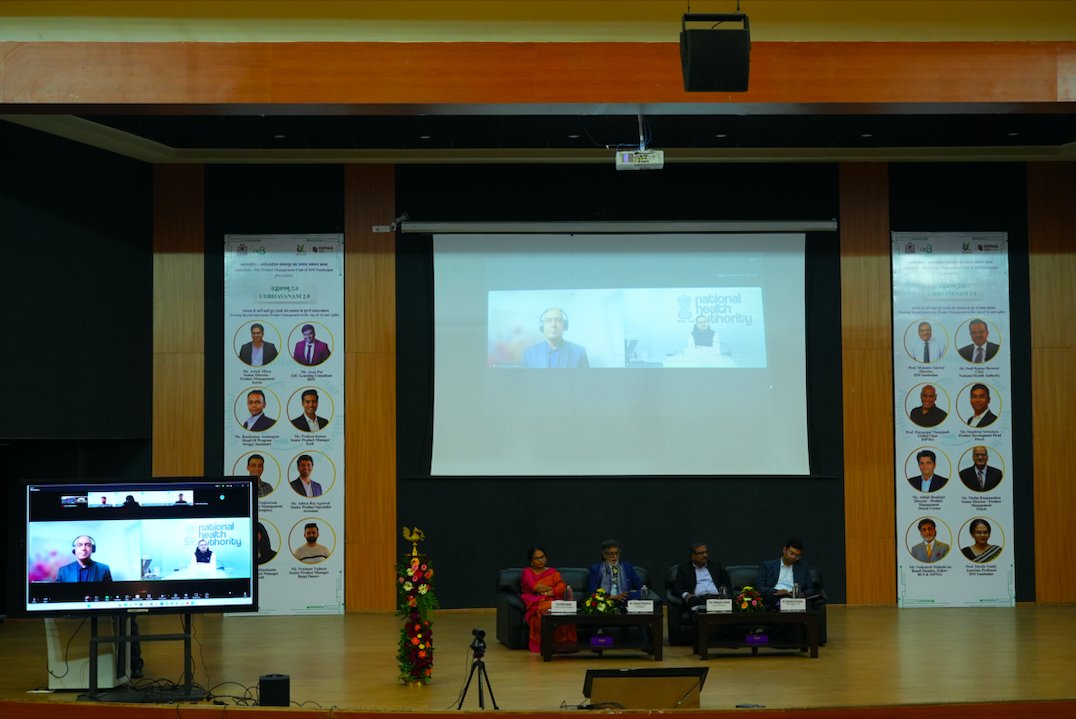 AyushmanNHA's tweet image. Dr. @Sunil_Barnwal, CEO, National Health Authority spoke as a Chief Guest at Udbhavnam 2.0, an event of AlphaBeta, the Product Management Club of @iim_sambalpur.

Dr Barnwal shared his insights on #ProductManagement in the Age of #AI &amp;amp; #Agility.

#AyushmanBharat #PMJAY #ABDM