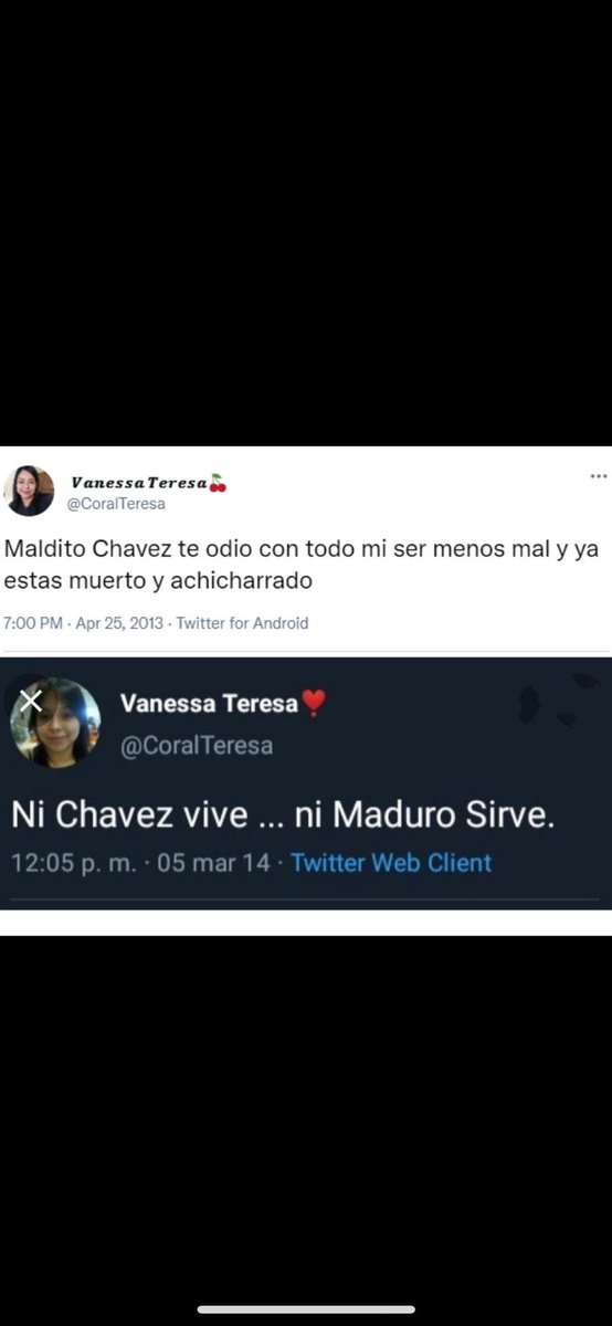 ismaeldavidgonz's tweet photo. @CoralTeresa @NicolasMaduro Holi https://t.co/3NGzCtKmfH