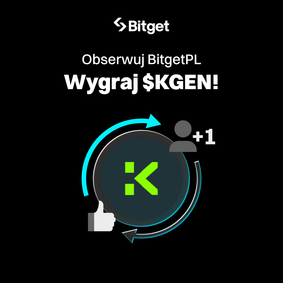 Wygraj $10 $KGEN! 🎉

#KGEN już na #BitgetSpot a my mamy dla Was szybki airdrop! 🚀

Jak wziąć udział? 
✅ Obserwuj @bitgetpl
🔁 Zrepostuj ten post ➡️ x.com/BitgetPL/statu…
✍️ Otaguj znajomego!

🔥 Wyniki we wtorek!
💸Wygrywa jedna osoba!