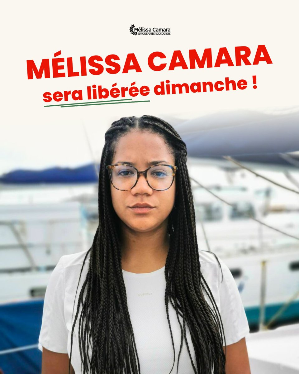 [🔴DERNIERES NOUVELLES DE MELISSA CAMARA]

Mélissa sera libérée dimanche et expulsée vers la Jordanie.

C'est un immense soulagement. 

1/2