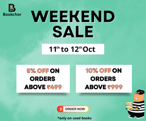 Weekend plans = Buying books 📚✨
Get 5% OFF on ₹499+ &amp; 10% OFF on ₹999+ orders — only on Bookchor! 💛
So… how many books are you adding to cart this weekend? 👀