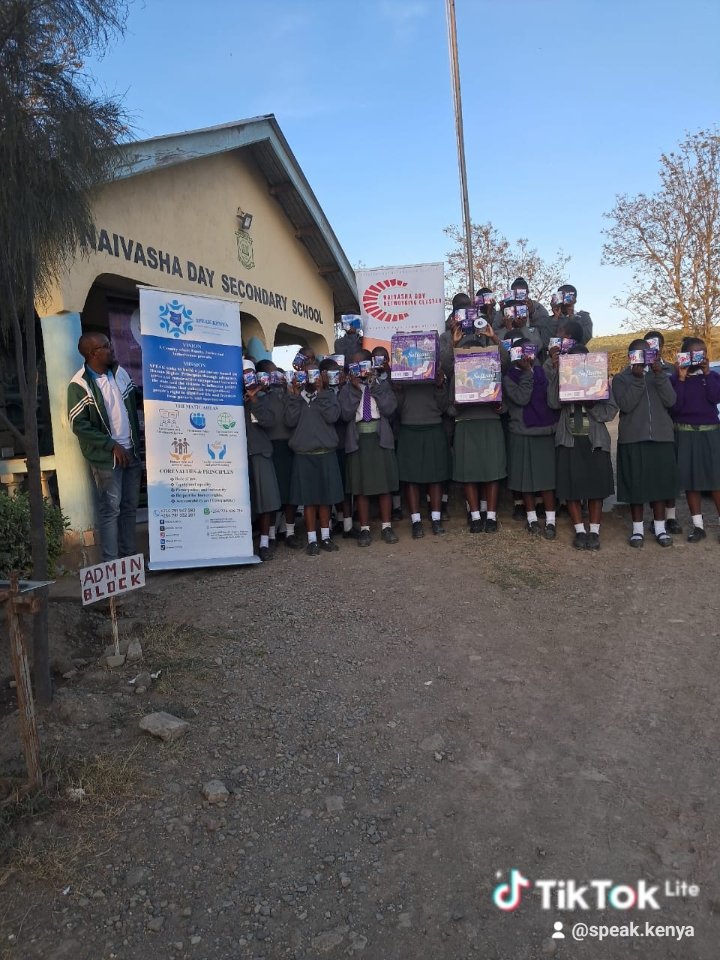 speak_kenya's tweet photo. SPEAK KENYA under PLEAD ll programme funded by EU in Kenya through UNDP Kenya-Amkeni Wakenya held a successful Haki Club session at Naivasha Day Secondary School to engage and empower girls through Dignity Advocacy sessions.Together with our partners from the Naivasha GBV Cluster https://t.co/kURRGFTnSC