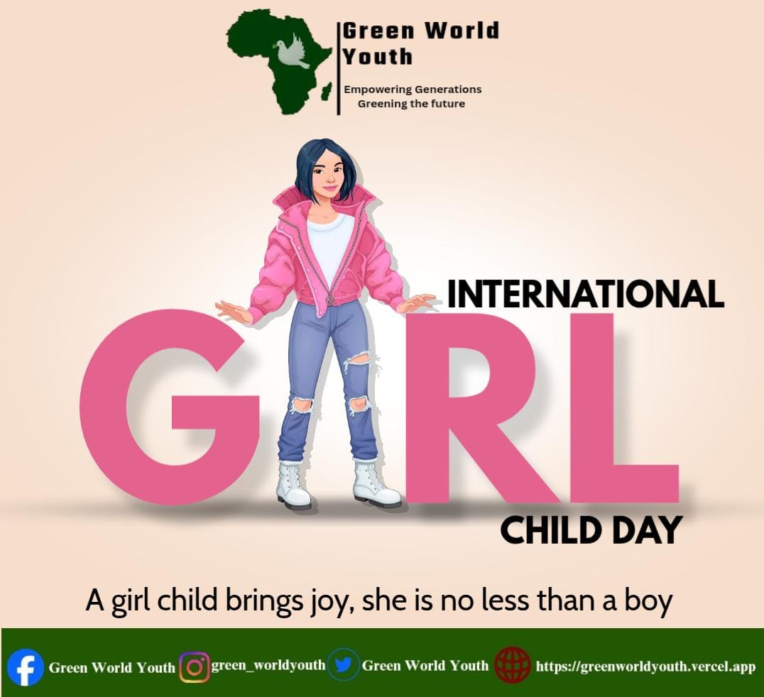 The future is female, bold, and unstoppable.  At Green World Youth, we celebrate every girl’s courage, voice, and brilliance. Keep dreaming big, leading change, and shaping a better world  because when girls rise, the whole world rises.  #DayOfTheGirl #idgc2025 #GreenWorldYouth