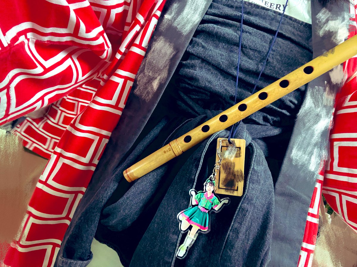 まいかぴぶら下げて地元のお祭り行ってきた！酸欠すぎたけど､篠笛頑張った✌️
 #まいかぴア医ドル日報