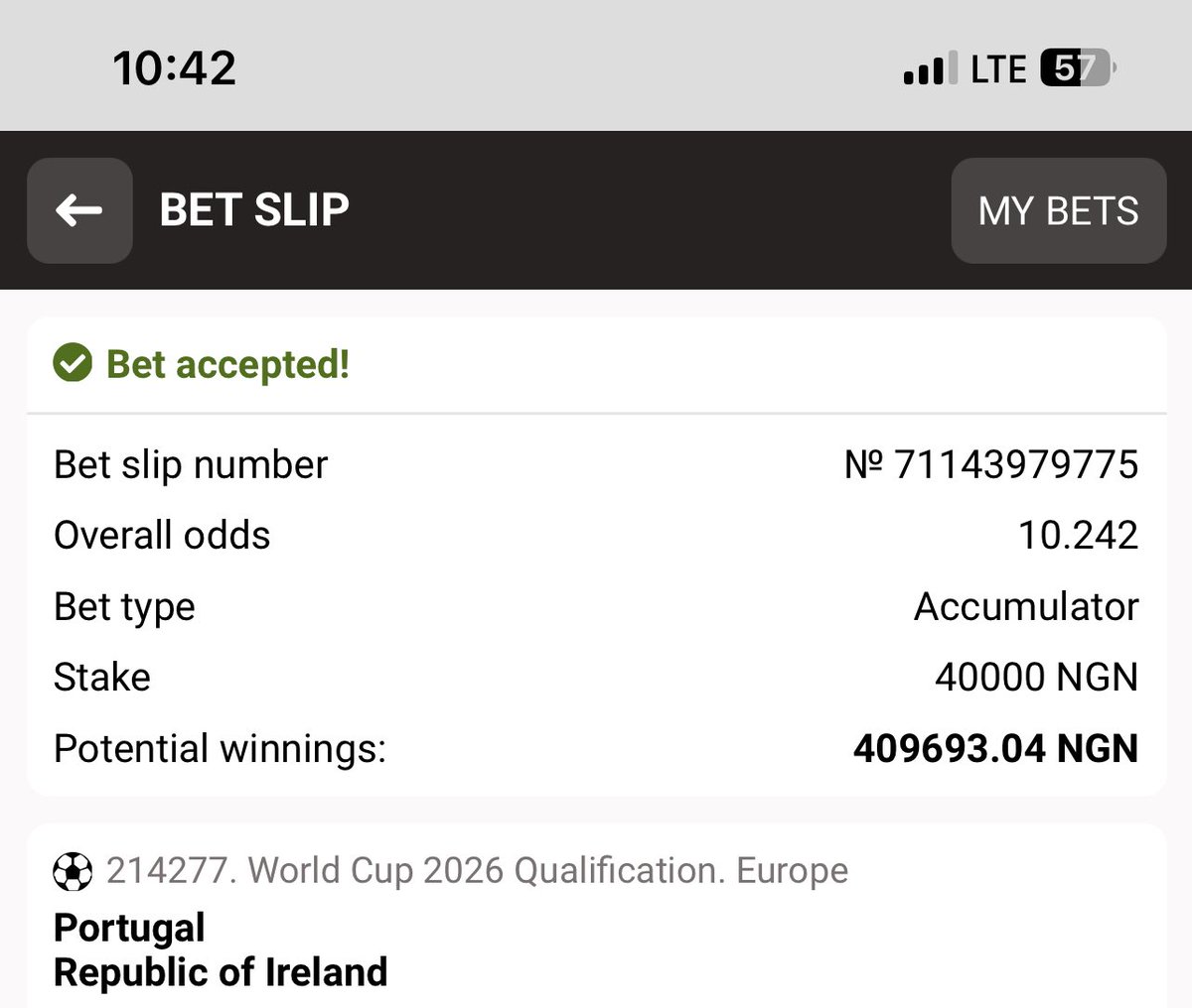 jondreytips's tweet image. BANKER TIPS ON SECRET BET ⭐️⭐️

10 ODDS 👉 62B8F
  4 ODDS 👉 Z1J8F

Register and start winning here 👇👇👇👇👇👇👇👇👇👇👇
link - refpa35840.pro/L?tag=d_463397…
promocode - DREYTIPS