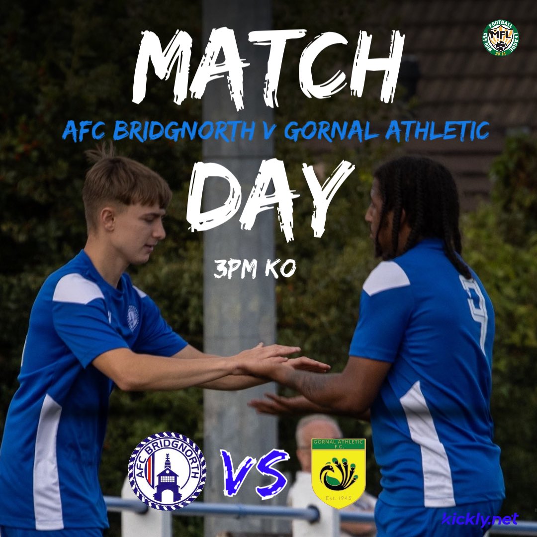 AFCBridgnorth's tweet image. 𝕄𝕒𝕥𝕔𝕙𝕕𝕒𝕪💙

This afternoon we are back at the Crown Meadow where we welcome Gornal Athletic along with a very familiar face 👀 

🆚 @GornalAyWe 
📅 Sat 11th Oct
🕒 3PM KO
📍 Crown Meadow, WV16 4HS
💷 Adults £7  |  Concessions £4
🍻 Bar &amp;amp; ☕ Tea hut open 
🏆 @MidlandLeague