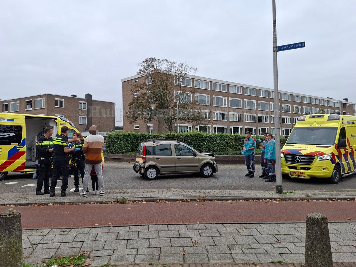 Kop-staartongeval met gewonde in Bussum
