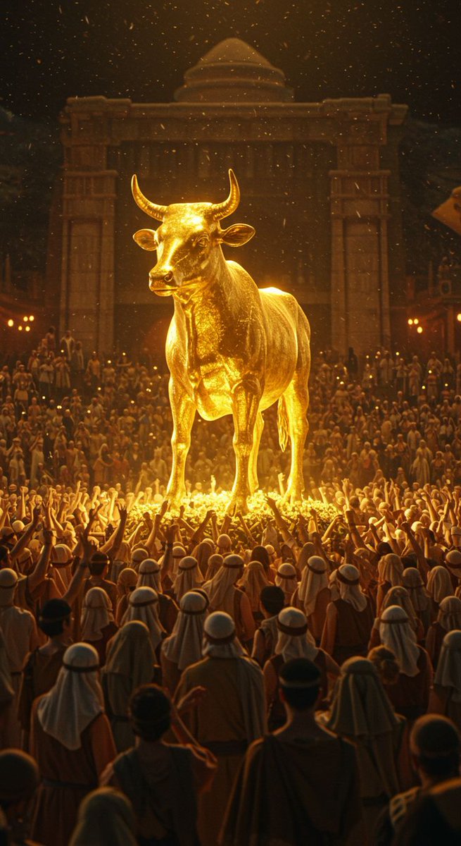 There's an important lesson in the golden calf: 

Humans would rather worship what they can see and touch

Rather than trust in the one true God