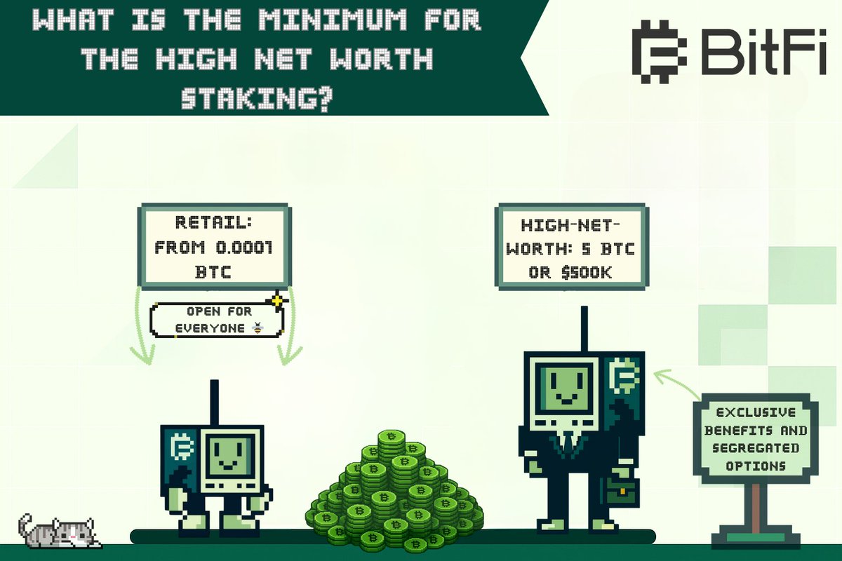 jakartinho1's tweet image. 🐋 When regular #staking isn’t enough — there’s @BitFi High-Net-Worth Staking.

Designed for the big players of #CeDeFi.

Min entry? 5 $BTC or $500K — and you’re in the #vault where #yield meets precision. ⚡️

🧵