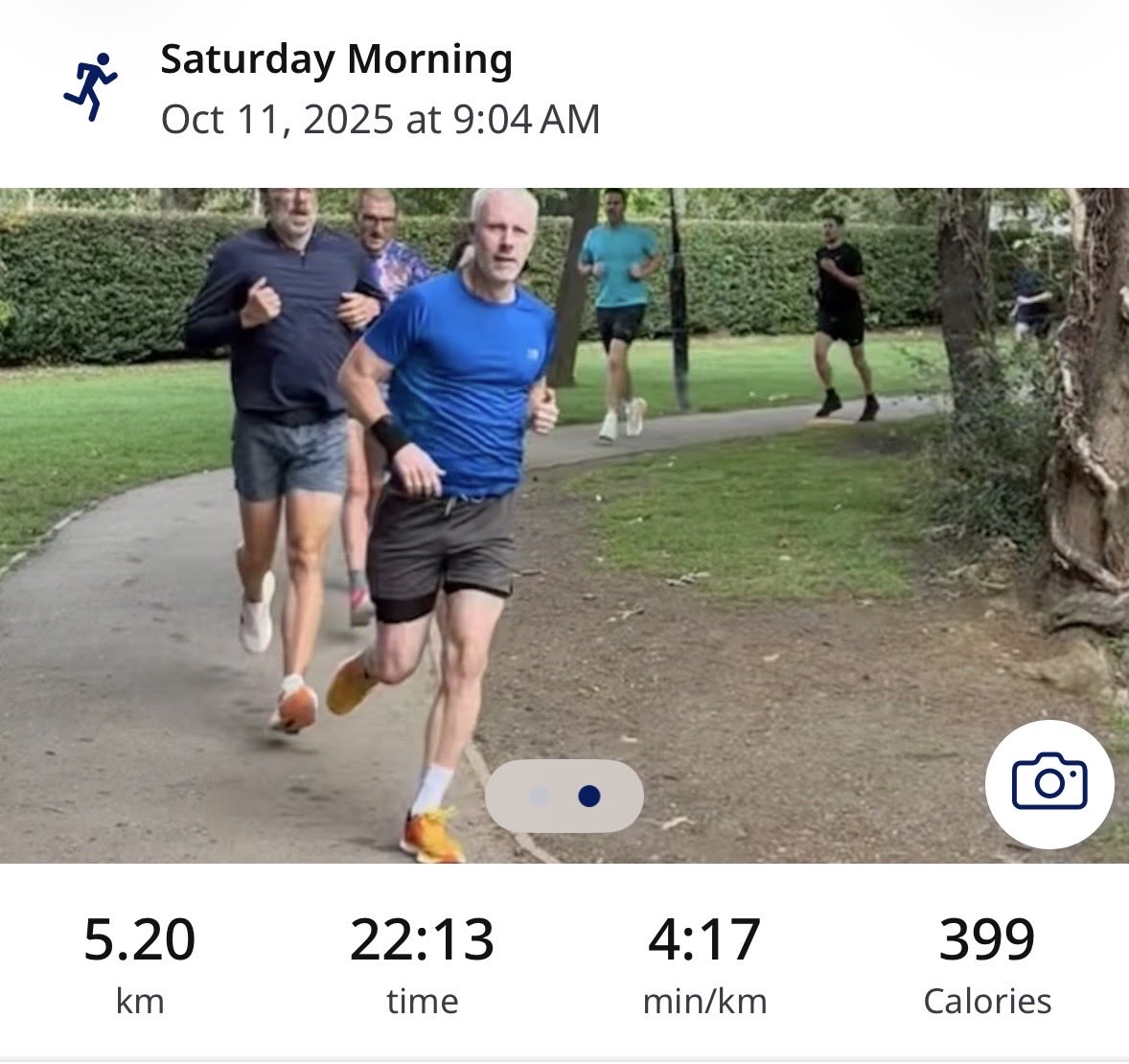 After a 3k PB in midweek, a season’s best <a href="/parkrun/">parkrun 🌳</a> today 🏃🏻‍♂️