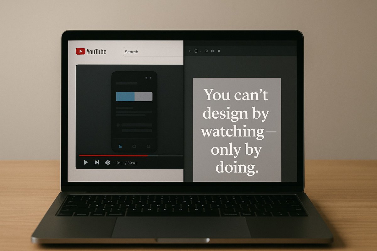 rxcreshock's tweet image. I finally understood something today true learning starts the moment you close the tutorial and get stuck. That frustration you feel when you can’t design on your own, facing the blank canvas, and fail your way into understanding. #creshock #UIDesign
#LearningJourney