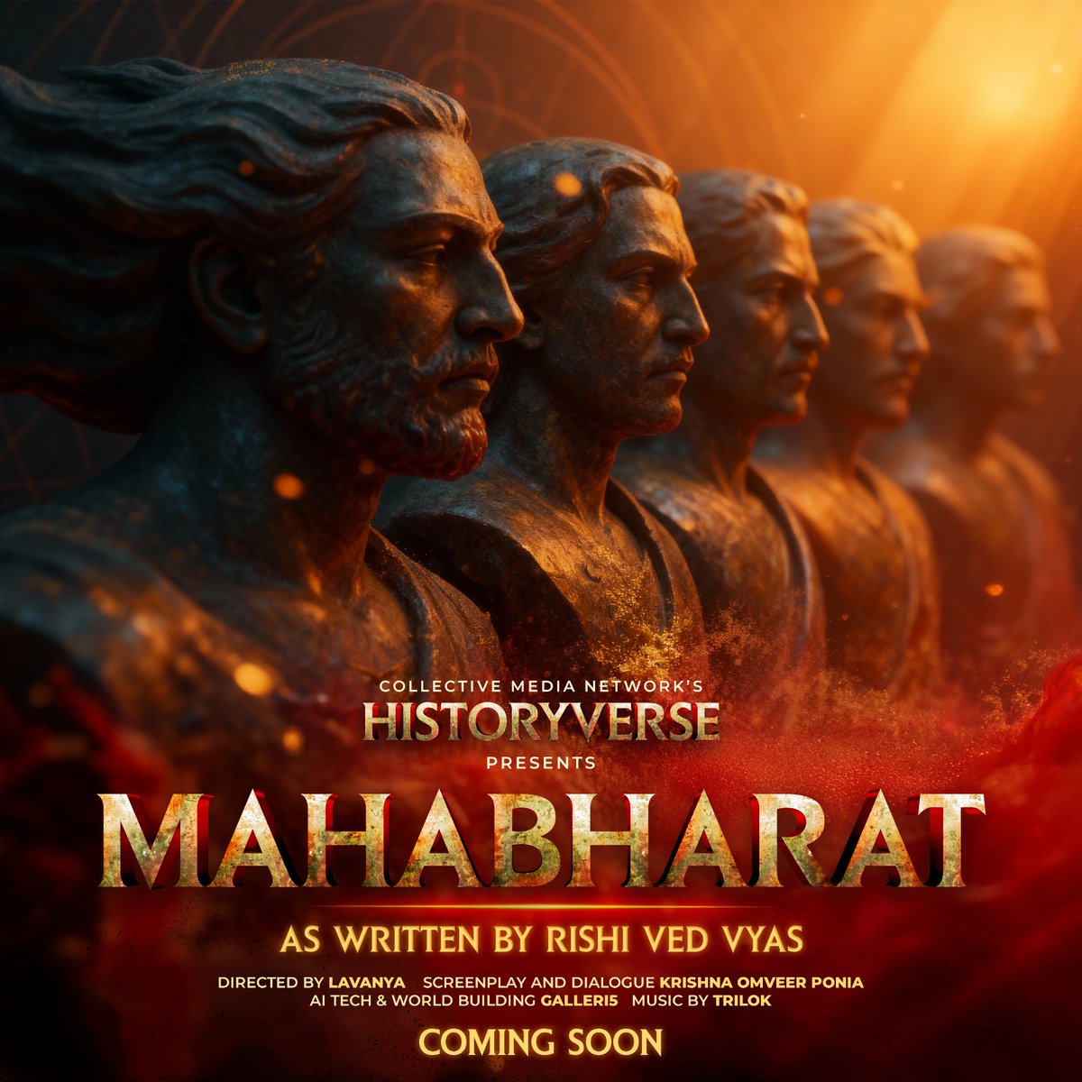 Joganiyaa_'s tweet image. Just watched the AI Mahabharat trailer and it gave me goosebumps. Feels like reliving those Sunday mornings, but with a whole new lens. 
#FirstAiMahabharat