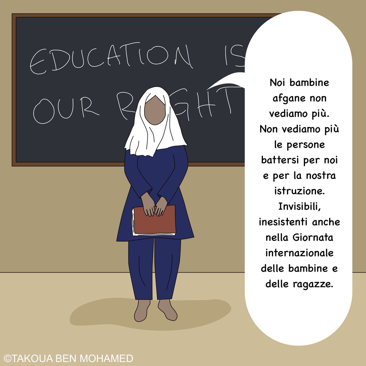 In occasione della Giornata internazionale delle bambine e delle ragazze scopri l'illustrazione #FreedomForGirls di <a href="/takouaBM/">Takoua Ben Mohamed</a> su Confronti di ottobre! 👉 Lo trovi qui: ow.ly/PIPk50X48Ks

#illustration #digitalart #digitalillustration #comics #graphic #graphicjournalism