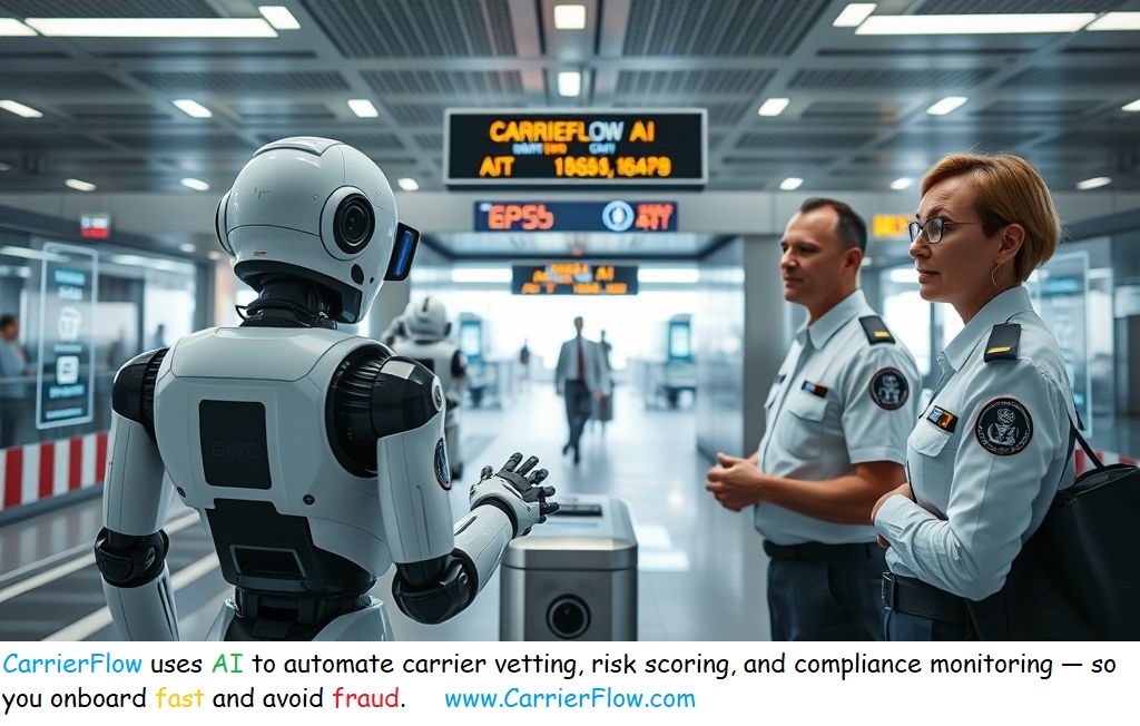 carrierflowai's tweet image. No waiting lines. No lost docs.
CarrierFlow AI — redefining compliance at every checkpoint. 🌐
👉 carrierflow.com
#CarrierFlowAI #SmartCompliance #FreightInnovation #BorderTech
