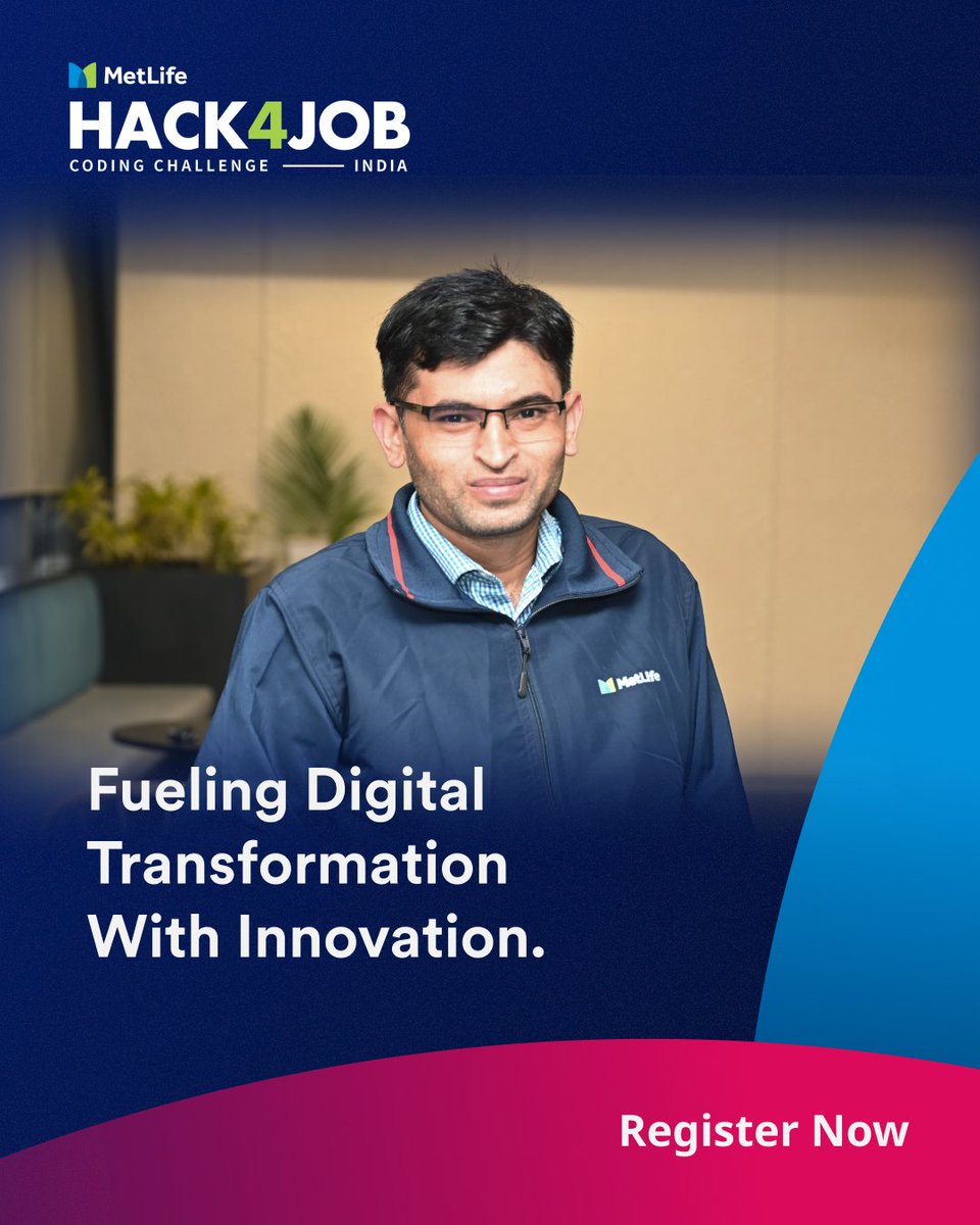 hack2skill's tweet image. Imagine being part of a team that doesn’t just code, but transforms. MetLife is hiring through #Hack4JobIndia 2025. If you’re passionate about using AI, Machine Learning & building scalable solutions – join the coding challenge in Pune.
Register now: hackathon.apac.metlife.com/home?utm_sourc…