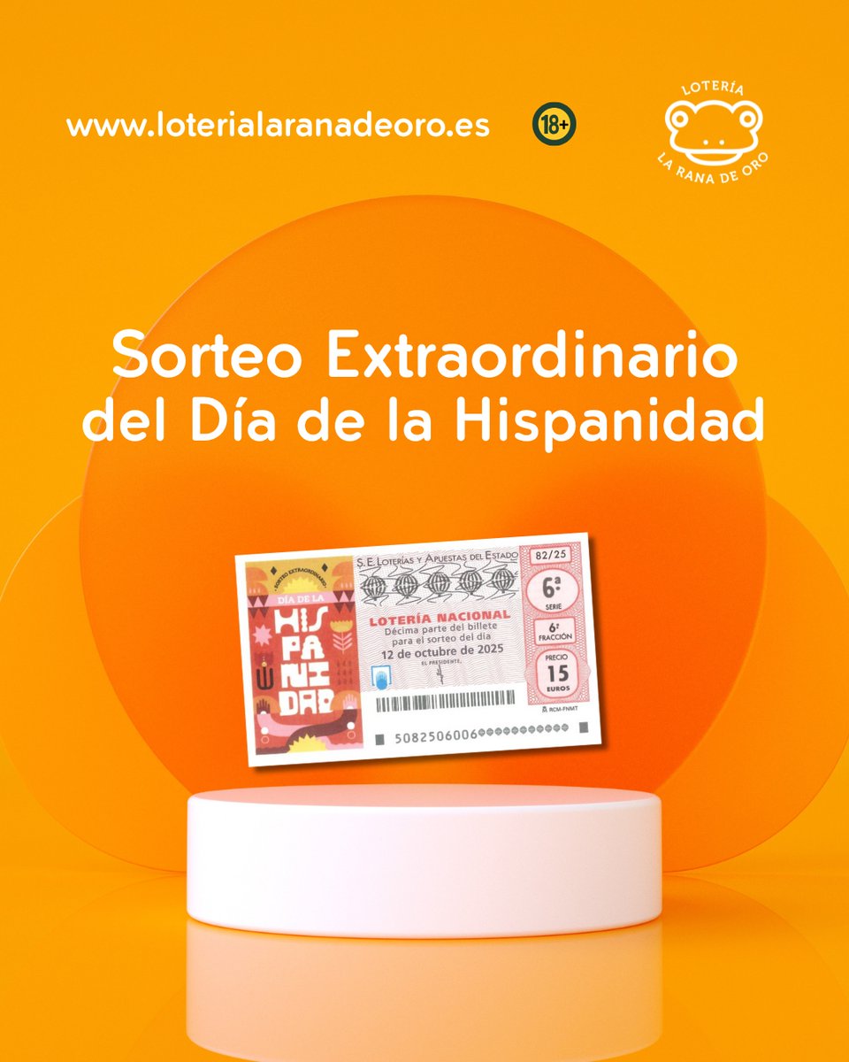 💰 15 millones al décimo… y uno de ellos podría ser tuyo.
🎉 El Sorteo Extraordinario de la Hispanidad ya está listo para repartir sonrisas 

#loteria #loteriasyapuestas #laranadeoro #loteriaslaranadeoro #loteria #loterianacional #juega #juegaonline #larana