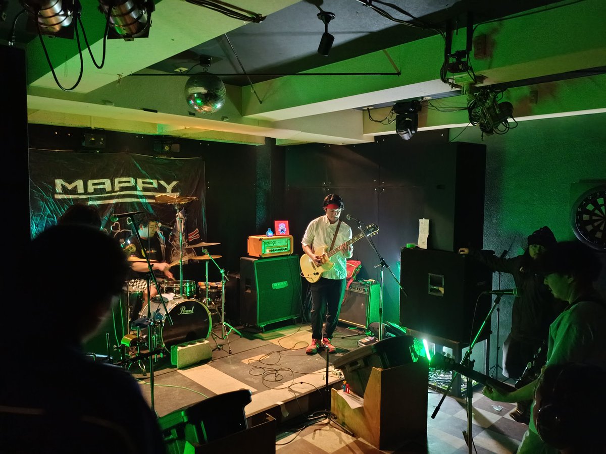 4番手はCDのレコ発！MAPPY！！！ぶっ壊れたポップソング！！！！