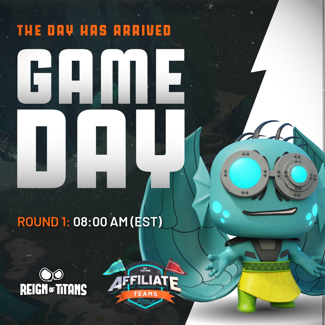 ReignOfTitansGG's tweet image. 🎮 TODAY’S THE DAY

Round 1 goes live at 08:00 AM EST
Grab your Titan, hit the arena, and fight for your spot. 👊

#AffiliateTeams2Vol2 #GameOnTitans #TitanTime