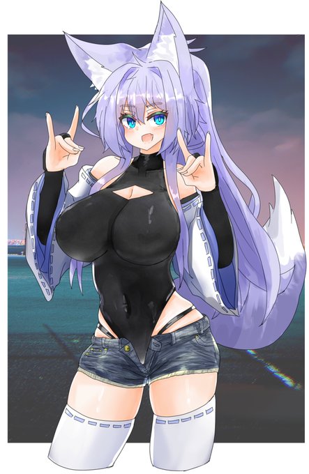 Tylwing(@Tylwing)さんとこの子、菫青ちゃんを描かせていただきました!!
ムチムチ狐最高っす!!
描いてて楽しかった!! 