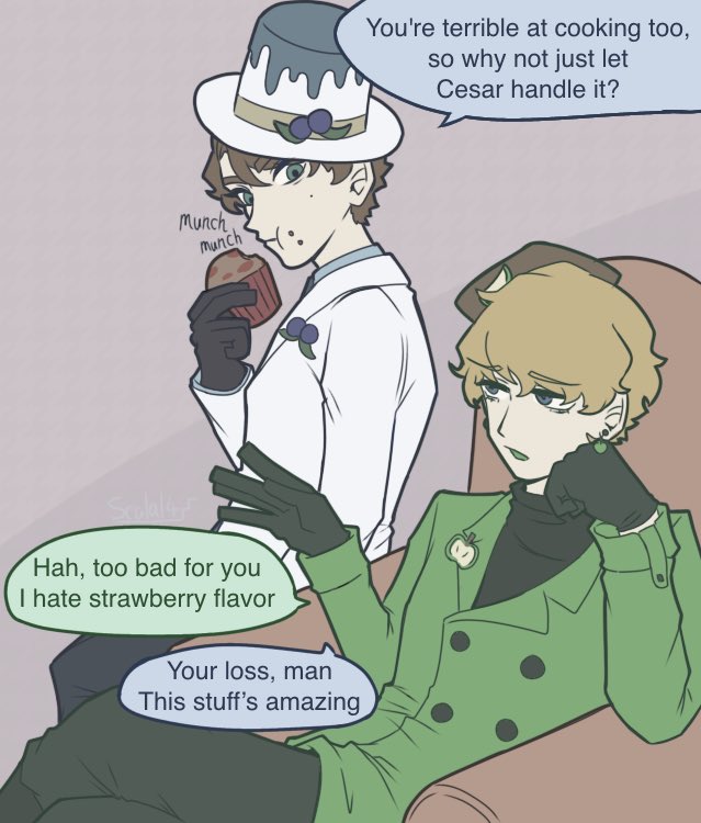 Thanks for the request!
I’m not too sure about all the swap AU details, so I usually just go with my own version lol
Also, are these two in the right swapped spots? What do the other positions get called in this AU? 💭
#mandeladessertau