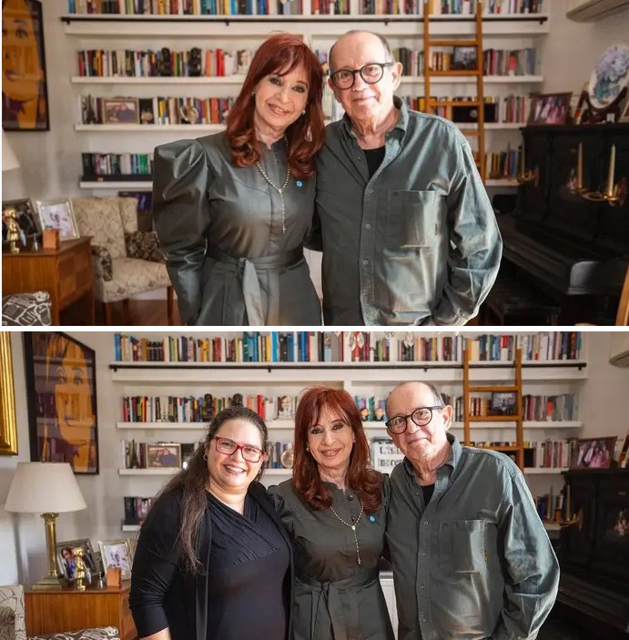 El saludo de Silvio a Cristina es el de todos los cubanos que amamos las causas justas y la justicia. 
#SilvioRodríguez