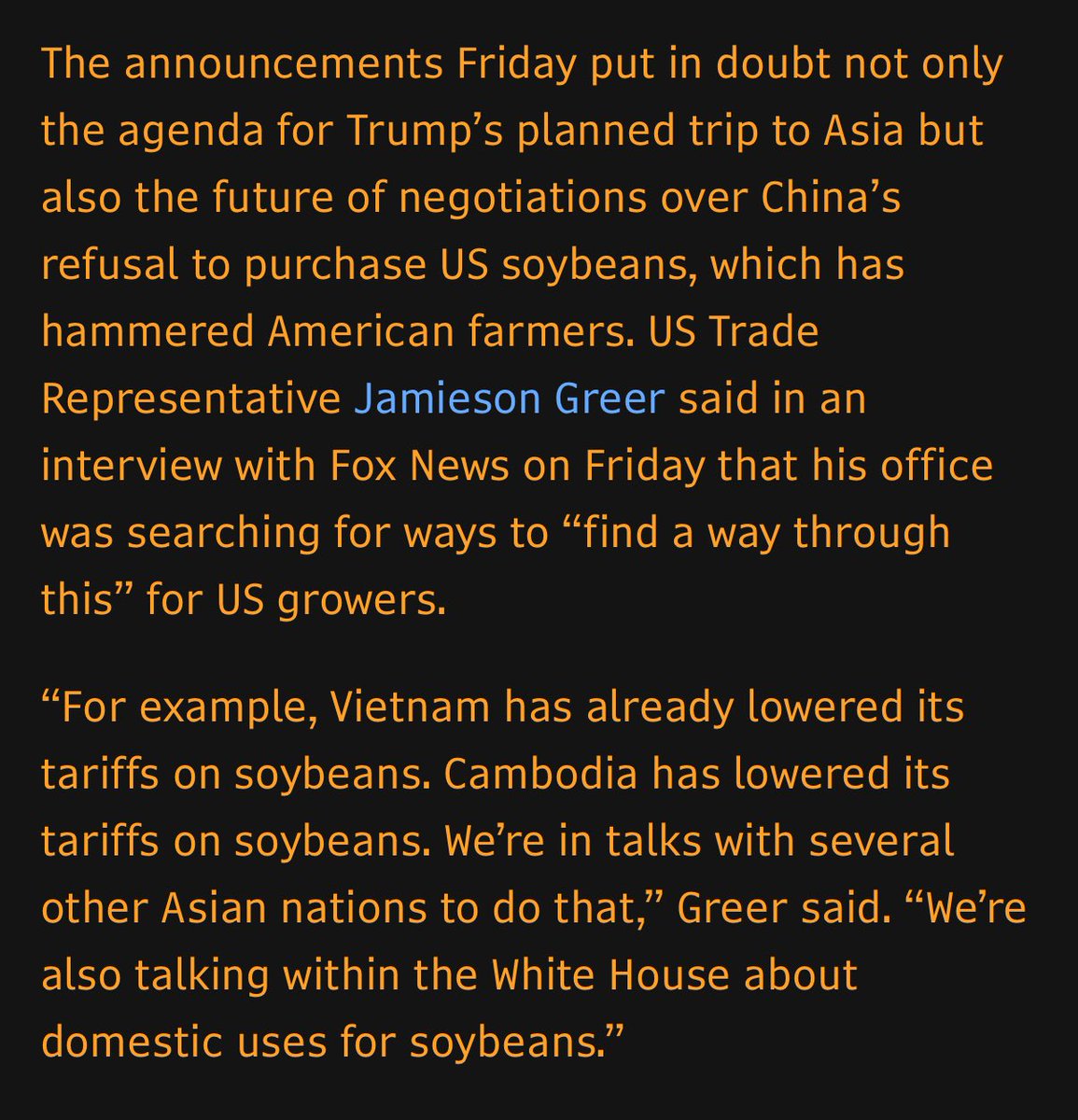 mattyglesias's tweet image. You will eat the soybean
