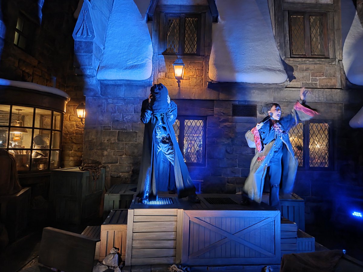 1q67111go's tweet image. こんばんは☺☁️
今日からCS始まってたのね😅

写真　#USJ　9月9日
#USJファン #ユニバ #HHN2025 
#USJハロウィーン #デスイーター 
#ホグズミード の魔法使いが #デス・イーター に挑む！😆