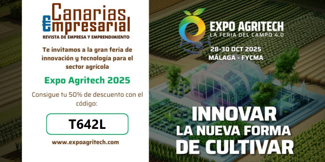 Del 28 al 30 de octubre en <a href="/Fycma/">Fycma</a>  (Málaga), la mayor feria tecnológica del sector agrario reunirá a miles de expertos en IA, robótica, IoT y sostenibilidad 🌍🤖
🎟️ Consigue tu pase con 50 % descuento aquí 👉 expoagritech.com/visitar/ticket…  #AGR2025  #Innovación #AgriculturaSostenible