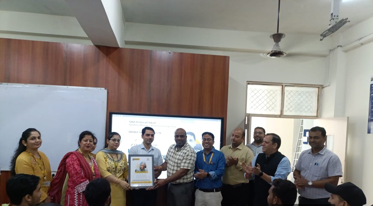 GNIOTCollege's tweet image. The ECE Dept. at GNIOT, in collaboration with Entuple Technologies, hosted an expert talk on IC Design Flow using Cadence EDA. Students gained insights into VLSI, embedded systems, and industry tools from expert Anish Kumar.
 #GNIOT #ECE #VLSI #TechLearning