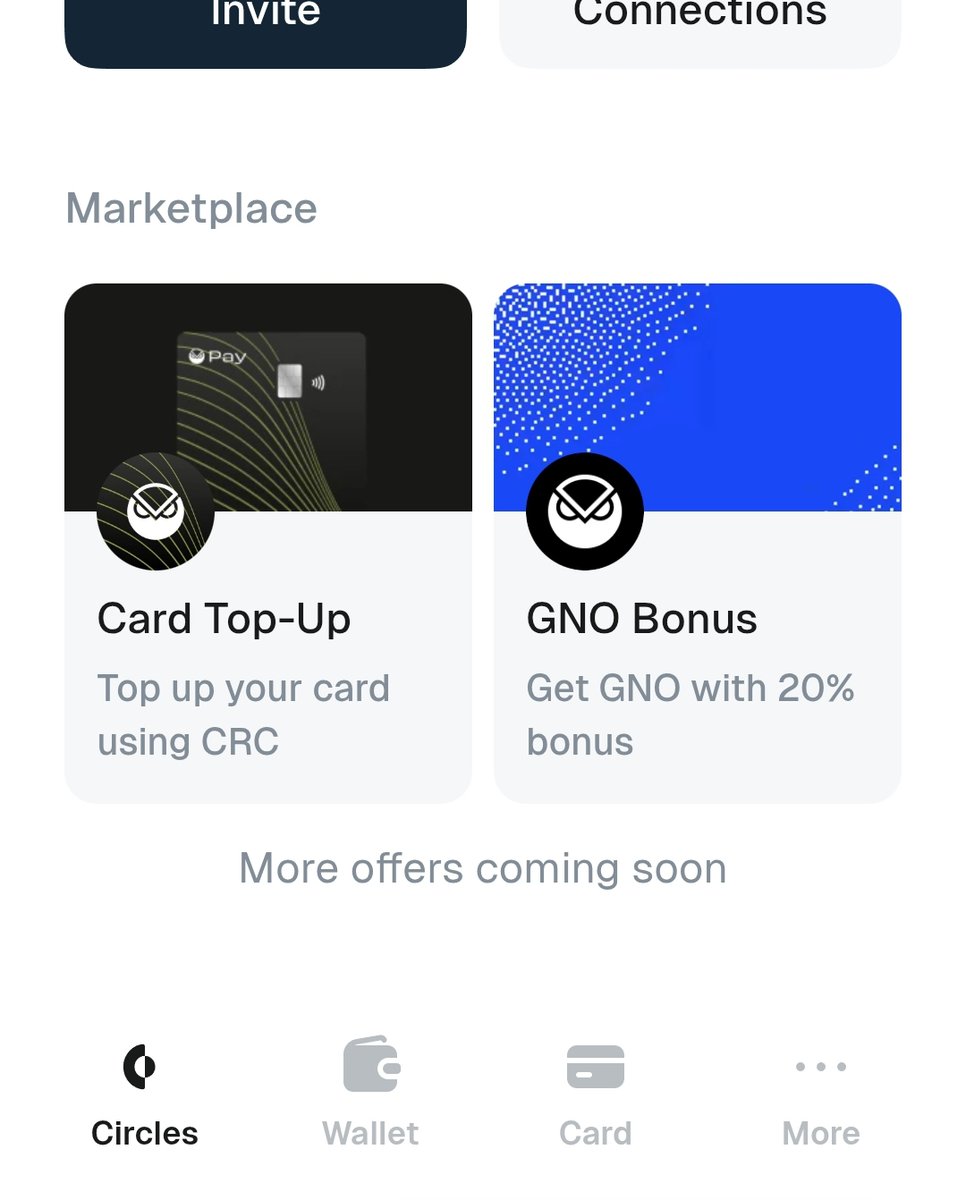 Just bought testwise a pizza with CRC 👍🏻<a href="/aboutcircles/">Circles</a> <a href="/gnosispay/">Gnosis Pay 🦉💳</a> . Card Top-Up feature in metri worked instantly.