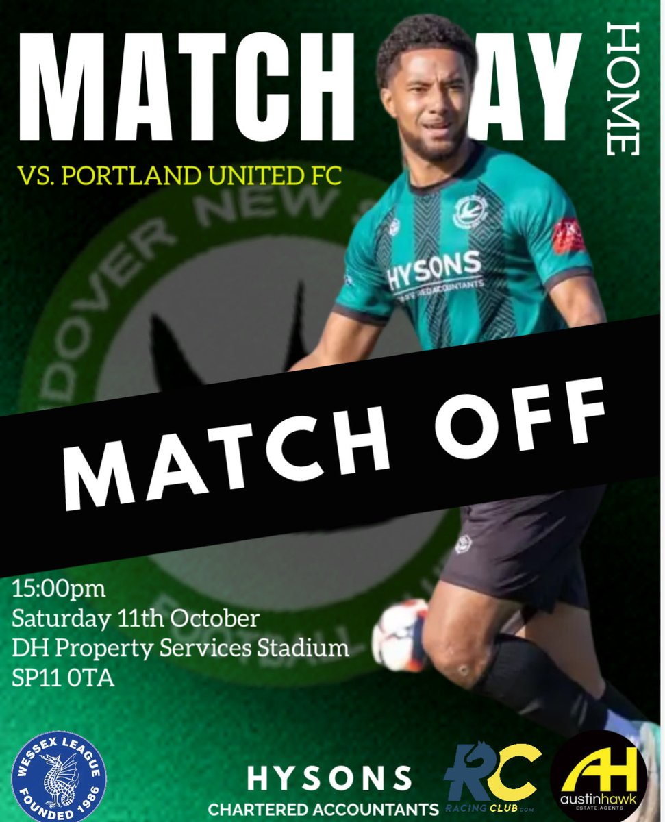 AndoverNSfc's tweet photo. ⚽️ MATCH OFF ⚽️
Due to circumstances out of our control (mainly the planned electric works been done in the area and not being told about it) The football club is without power. 
The match will be re scheduled 
Thank you @PortlandUnited for your understanding 💚🖤
@WessexLeague @NonLeagueCrowd @DmitriusOld @swsportsnews @1wanderingbee