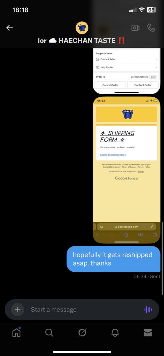 kunskourier's tweet photo. @three23cart hopefully this gets resolved asap. baka mag one yr na po ang parcel namin sa inyo. i understand the delays, but hopefully there’s replies and updates. https://t.co/wMZiJ8bodG