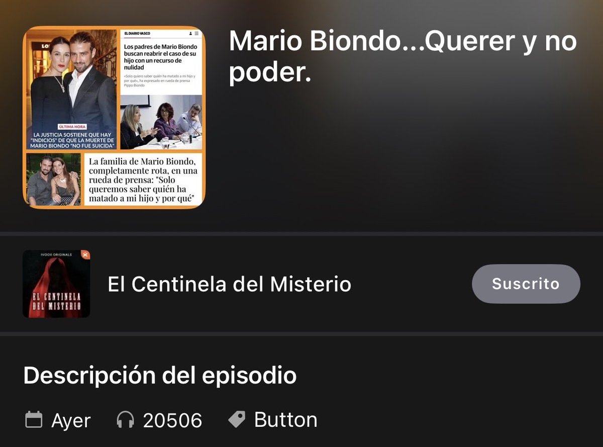 Carlos Bustos - El Centinela del Misterio®️©️ (@carlosmascarlos) on Twitter photo Más de 20.500 escuchas en apenas un día, pero para unos cuantos oyentes el programa es un error, solo porque no ha podido asistir <a href="/javier_bleda/">Javier Bleda</a> y porque <a href="/jmmpluslegal/">Juan Manuel Medina</a> ha tirado de sus enormes conocimientos jurídicos.
Cuando en otros programas ciertos invitados, y yo mismo, Más de 20.500 escuchas en apenas un día, pero para unos cuantos oyentes el programa es un error, solo porque no ha podido asistir <a href="/javier_bleda/">Javier Bleda</a> y porque <a href="/jmmpluslegal/">Juan Manuel Medina</a> ha tirado de sus enormes conocimientos jurídicos.
Cuando en otros programas ciertos invitados, y yo mismo,
