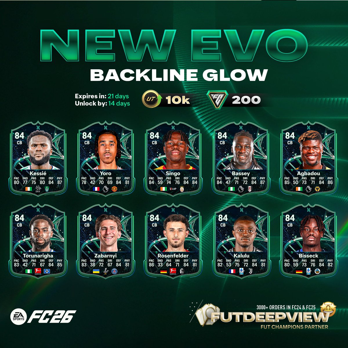 FUTDeepview's tweet image. Best players for new Backline Glow EVO 🔥🧬

Bisseck is back 🇩🇪🥵

Who did you choose? 👇