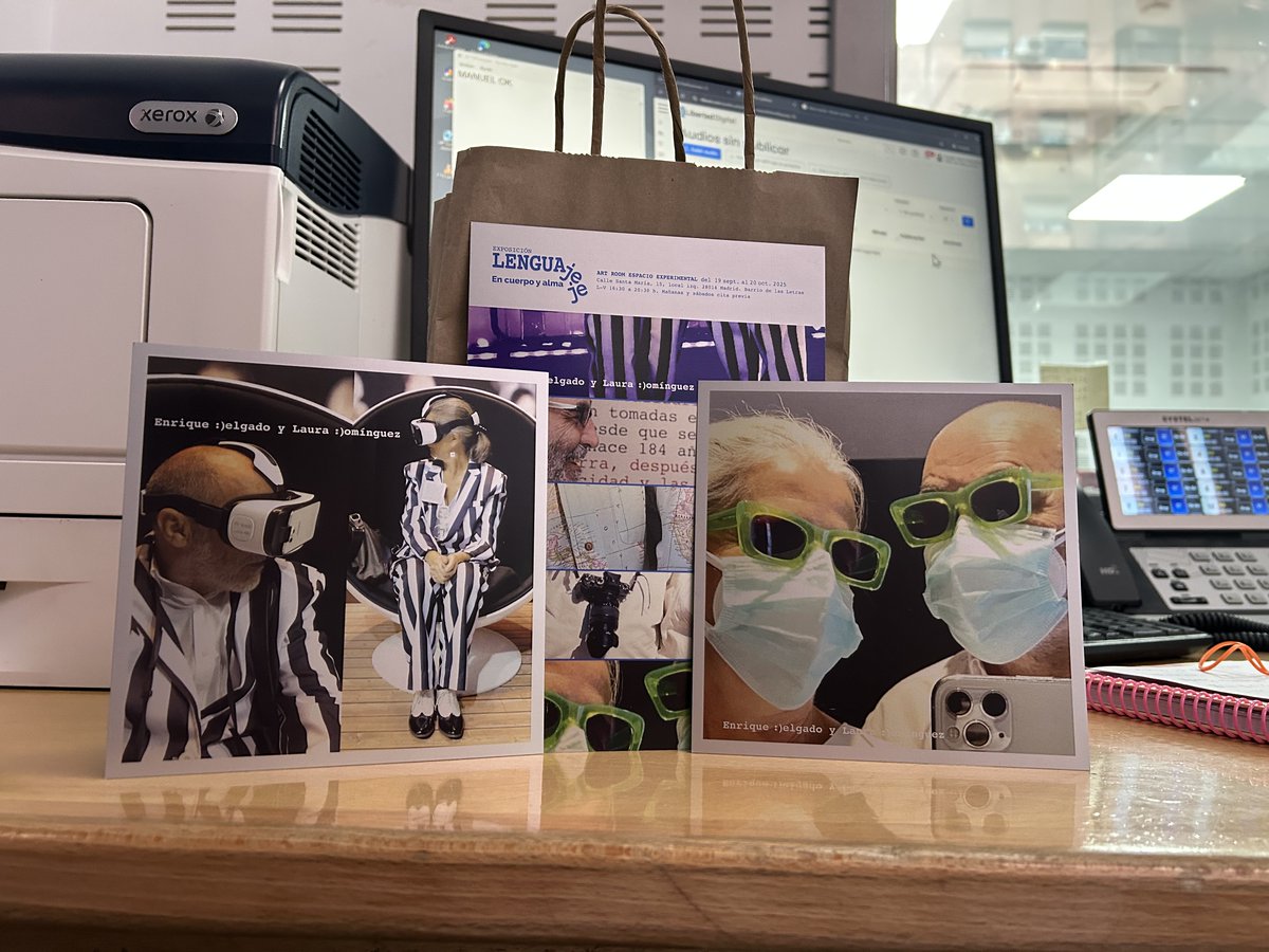 Estamos encantados de recibir a <a href="/laura_dom/">Laura Domínguez</a> en los estudios de <a href="/esRadio/">esRadio</a> para recordar a Enrique Delgado y su exposición «Lenguajeje: En cuerpo y alma» 🖤🤍

arteinformado.com/agenda/f/lengu…