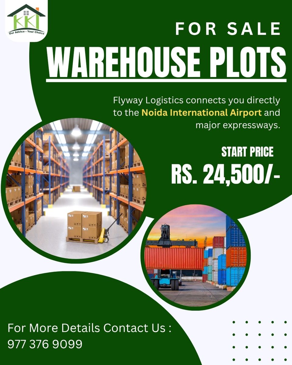 thekeshavkunj's tweet image. Your Gateway to Growth Starts Here!

Flyway Logistics offers premium warehouse plots strategically located near the Noida International Airport and major expressways 
📞 Contact Keshav Kunj Infra: +91 977 376 9099
 #JewarLogistics #WarehousePlots #SmartInvestment #InvestInJewar