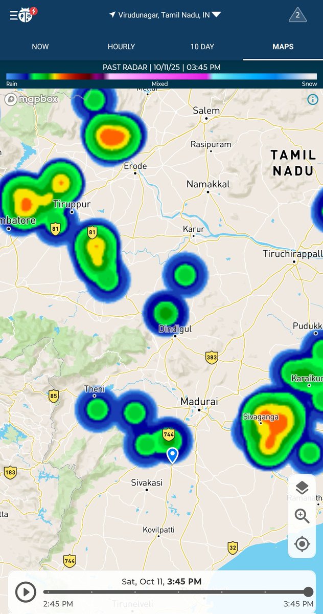 SVijayarajan9's tweet image. Moderate to heavy rain in virudhunagar now.#Virudhunagar #TNRains #October2025 @ChennaiRains @praddy06 @RainStorm_TN @kalyanasundarsv @MasRainman @ramanathan4548 @mani9726