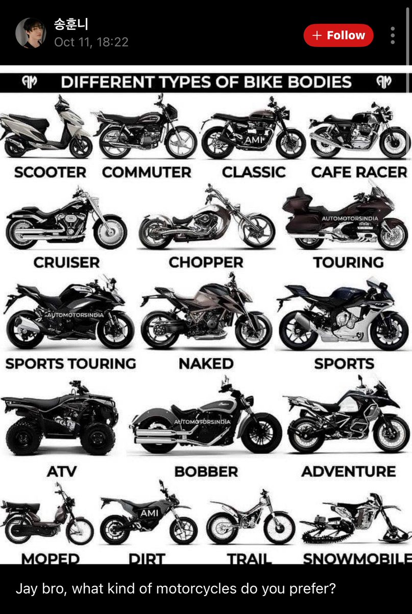 BLUEJAYS_CO's tweet image. 251011 | WEVERSE

OP: Jay bro, what kind of motorcycles do you prefer?

🐈‍⬛: I&apos;m not that interested or professional of  bikes....but

🐈‍⬛: snowmobile looks fun😂

#엔하이픈_제이 #제이 #ジェイ #ENHYPEN_JAY #JAY #엔하이픈 #ENHYPEN @ENHYPEN @ENHYPEN_members